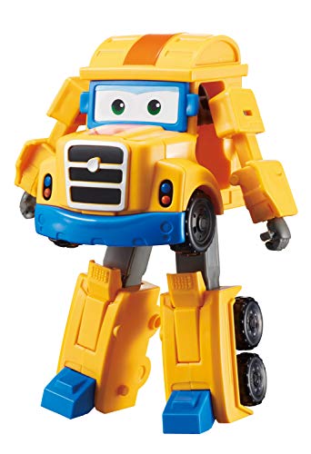 Super Wings Transforming Poppa Wheel Spielflugzeug und Roboterfigur Verwandelbare Figur und Roboter aus der Zeichentrickserie Spielzeug für Kinder ab 3 Jahren – Saison 2, 12 cm von Super Wings