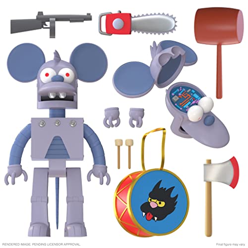 Les Simpson Figurine Ultimates Robot Itchy 18 cm von Super7