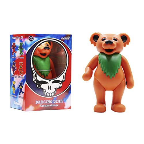 SUPER7 Reaction Figure - Grateful Dead - Wave 2 Boxed - Dancing Bear Ashbury Orange, 3.75-Inch (RE-GDEDW02-DBI-03) von Super7