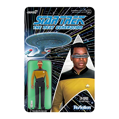 Star Trek Next GEN W2 Geordi LA Forge Reaction FIG Star Trek Next GEN W2 Geordi LA Forge Reaction FIG von Super7