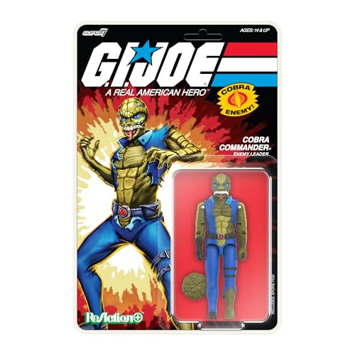 Super7 G.I. Joe Reaction+ Figuren - Cobra Commander (Once a Man) Actionfigur von Super7