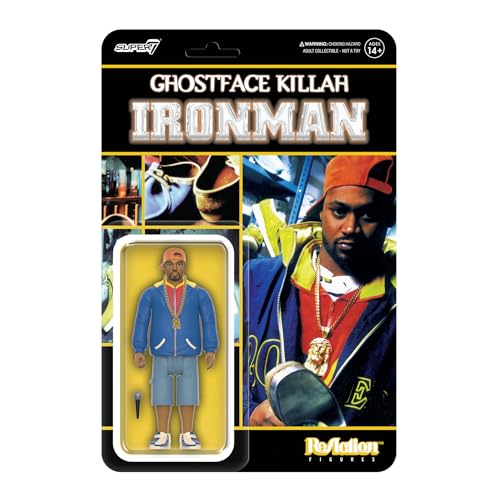 Super7 Ghostface Killah Reaction Figures Wave 01 - Ghostface Killah (Ironman) Action Figure, 3.75 inch Scale, RE-GHFKW01-GFK-01, Mehrfarbig von Super7