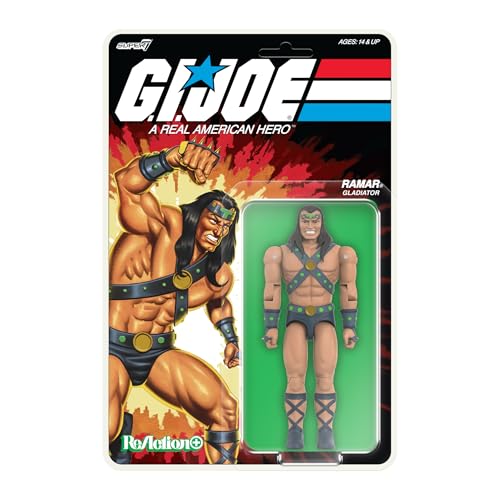 Super7 Reaction+ G.I. Joe Ramar Gladiator - 9,5 cm G.I. Joe Actionfigur, klassische Cartoon-Sammlerstücke und Retro-Spielzeug Super7 Reaction+ G.I. Joe Ramar Gladiator - 9,5 cm G.I. Joe Actionfigur, klassische Cartoon-Sammlerstücke und Retro-Spielzeug von Super7