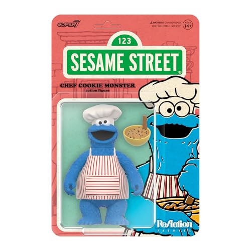 Super7 Sesamstraße Reaktionsfiguren Wave 04 - Chef Cookie Actionfigur von Super7