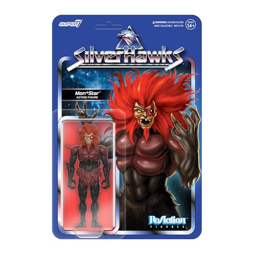 Super7 SilverHawks Reaktionsfiguren Wave 01 - Mon*Star (Pre-Transformation) Actionfigur von Super7