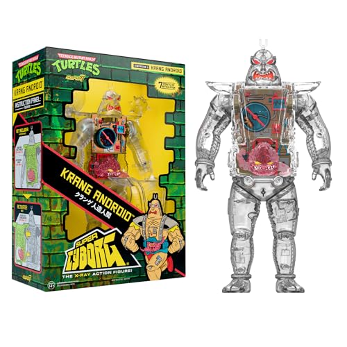 Super7 Teenage Mutant Ninja Turtles Super Cyborg – Krang Android (klar) Actionfigur von Super7