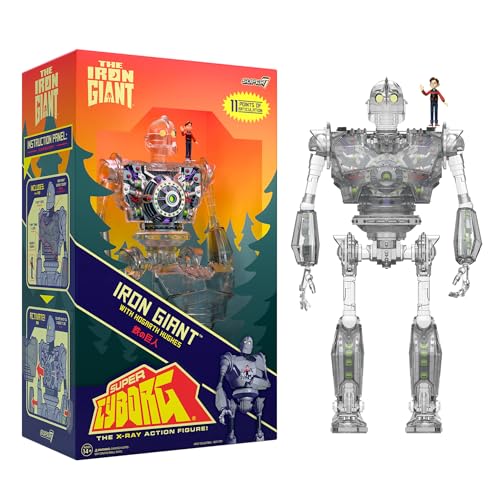Super7 The Iron Giant Super Cyborg, Der Eiserne Riese (transparent) Actionfigur von Super7