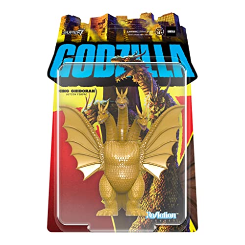 Super7 Toho Godzilla King Ghidorah – 9,5 cm große Reaktionsfigur von Super7