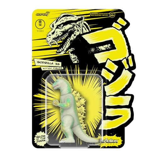 Super7 Toho Reaktionsfiguren, Godzilla '55 (Glow) Actionfigur von Super7