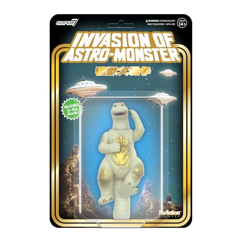 Super7 Toho Reaktionsfiguren, Godzilla '65 (Victory Celebration, Glow) Actionfigur von Super7