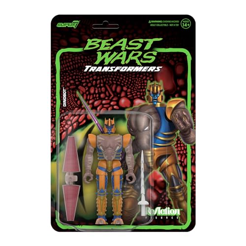 Super7 Transformers Beast Wars Reaction Figur Dinobot 10 cm von Super7