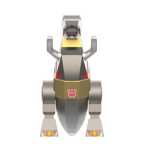 Super7 Transformers Grimlock (Metallic) – 9,5 cm Transformers Actionfigur, klassische Cartoon-Sammlerstücke und Retro-Spielzeug von Super7
