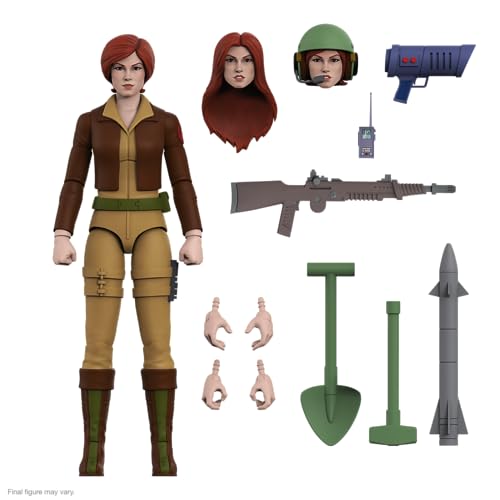 Super7 Ultimates! G.I. Joe Cover Girl - 17,8 cm große G.I. Joe Actionfigur mit Zubehör, klassischen Cartoon-Sammlerstücken und Retro-Spielzeug von Super7