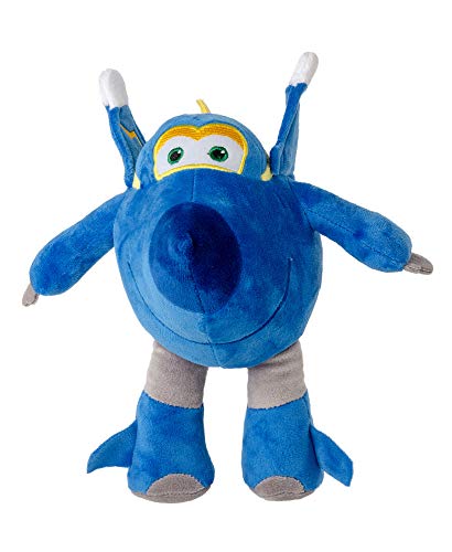 Super Wings 26 cm Flugzeug Plüschfiguren Kuscheltiere zum Sammeln , Spielen und Knuddeln, Jett, Jerome, Dizzy oder Donnie für Mädchen und Jungen (Jerome, blau) von Super Wings