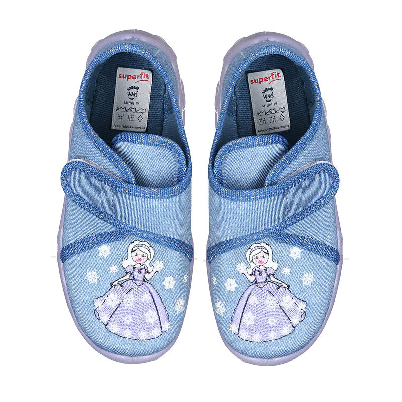 Klett-Hausschuhe BONNY - SCHNEEPRINZESSIN in blau von Superfit