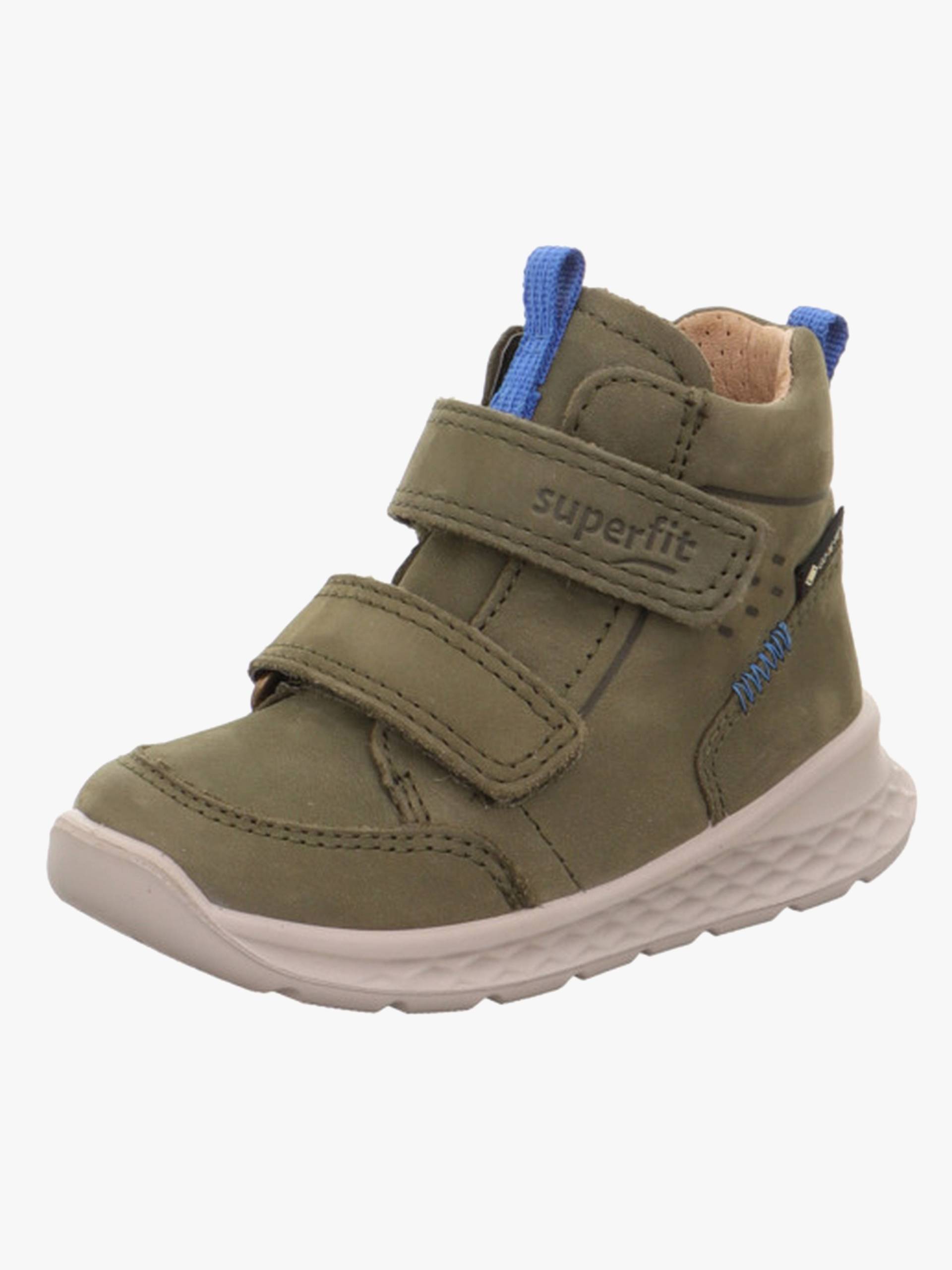 Superfit Breeze Mid GTX Kinder Sneaker, Green/Light Blue, 29, Kinderschuhe von Superfit