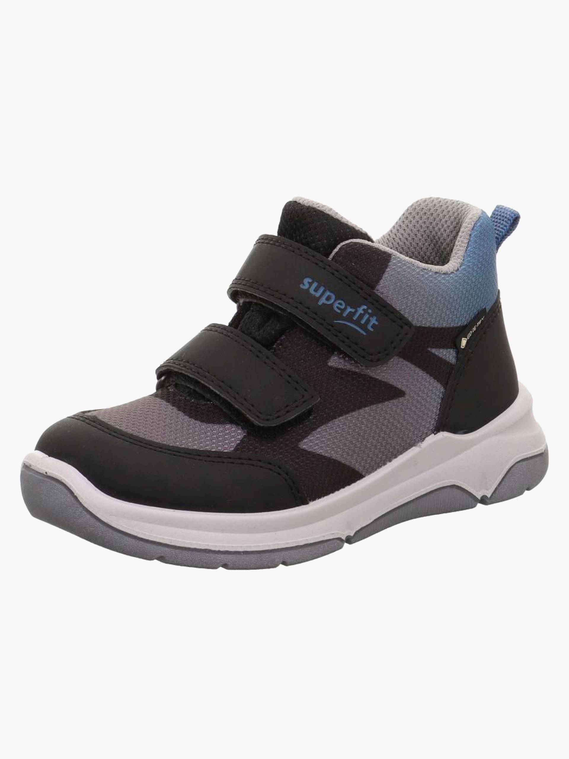 Superfit Cooper Mid GTX Kinder Sneaker, Black/Blue, 29, Kinderschuhe von Superfit