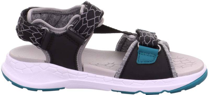 Superfit Criss Cross Kinder Sandalen, Black/Green, Größe 28 von Superfit