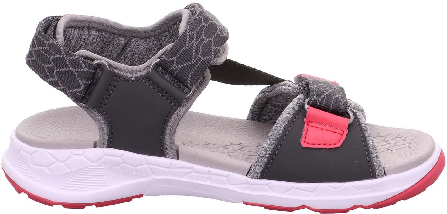 Superfit Criss Cross Kinder Sandalen, Grey/Pink, Größe 28 von Superfit