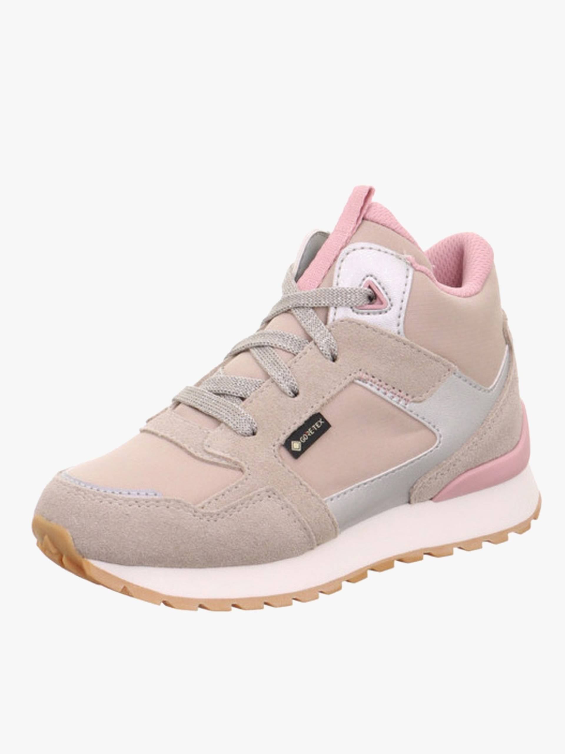 Superfit Dash Mid GTX Kinder Sneaker, Beige/Pink, 35, Kinderschuhe von Superfit