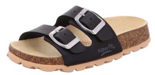 Superfit Fussbett Pantoffeln, Schwarz, 33 von Superfit