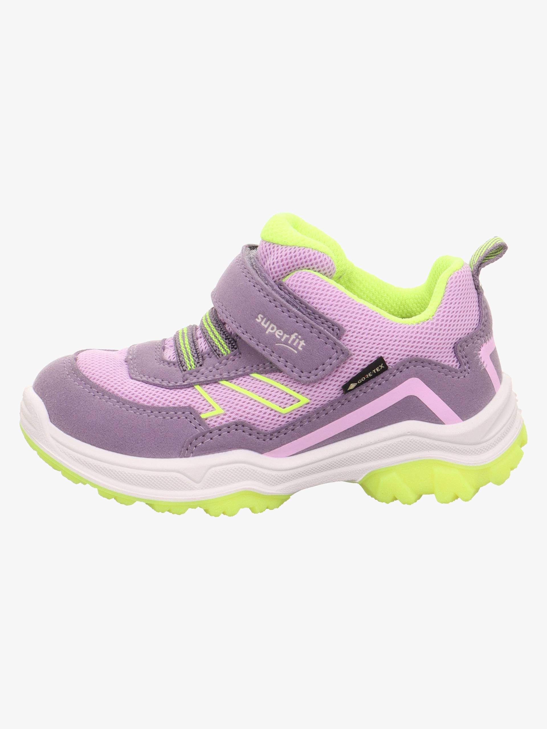 Superfit Jupiter GTX Kinder Sneaker, Purple/Yellow, 28, Kinderschuhe von Superfit