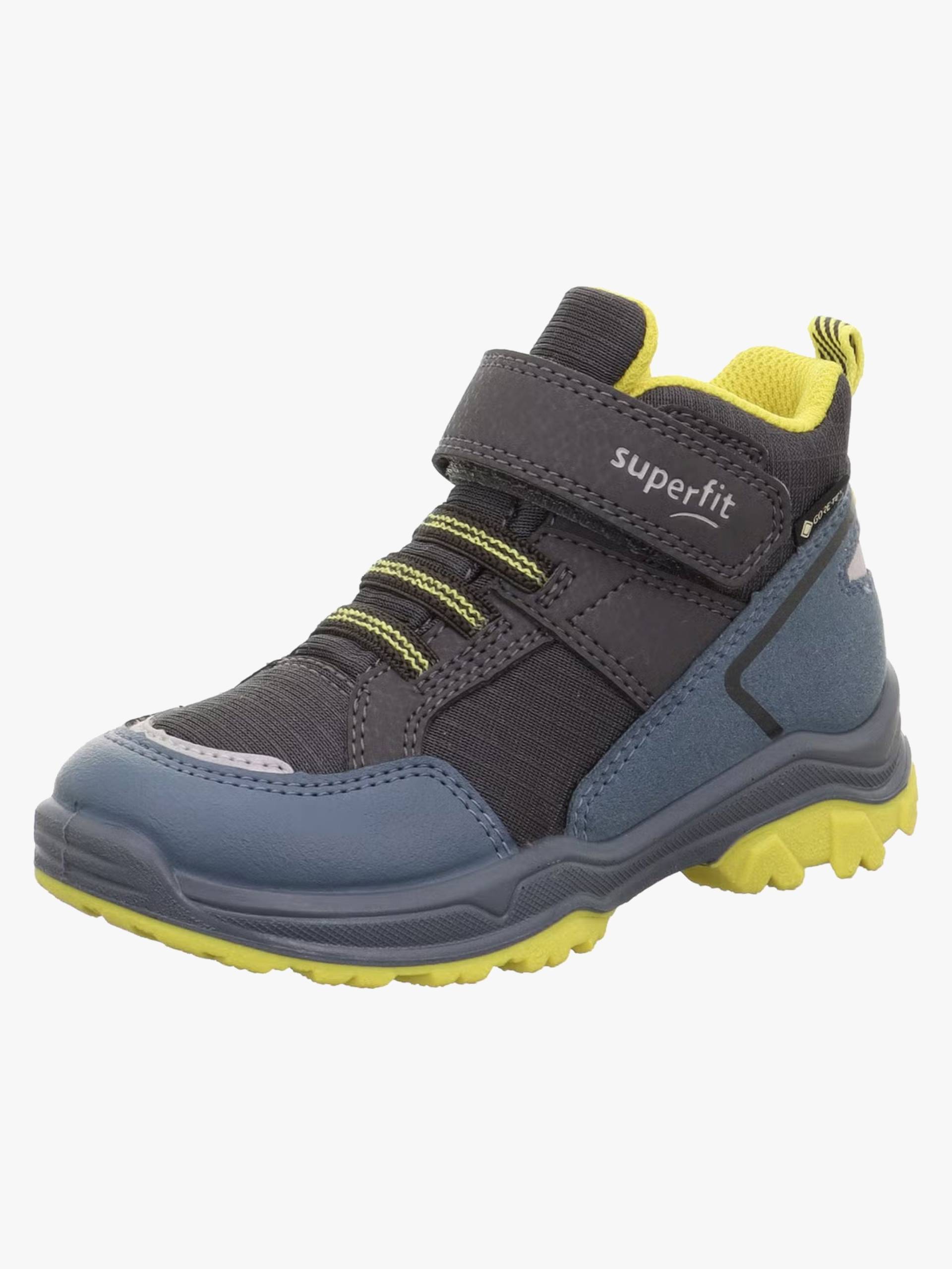 Superfit Jupiter Mid GTX Kinder Sneaker, Blue/Yellow, 30, Kinderschuhe von Superfit