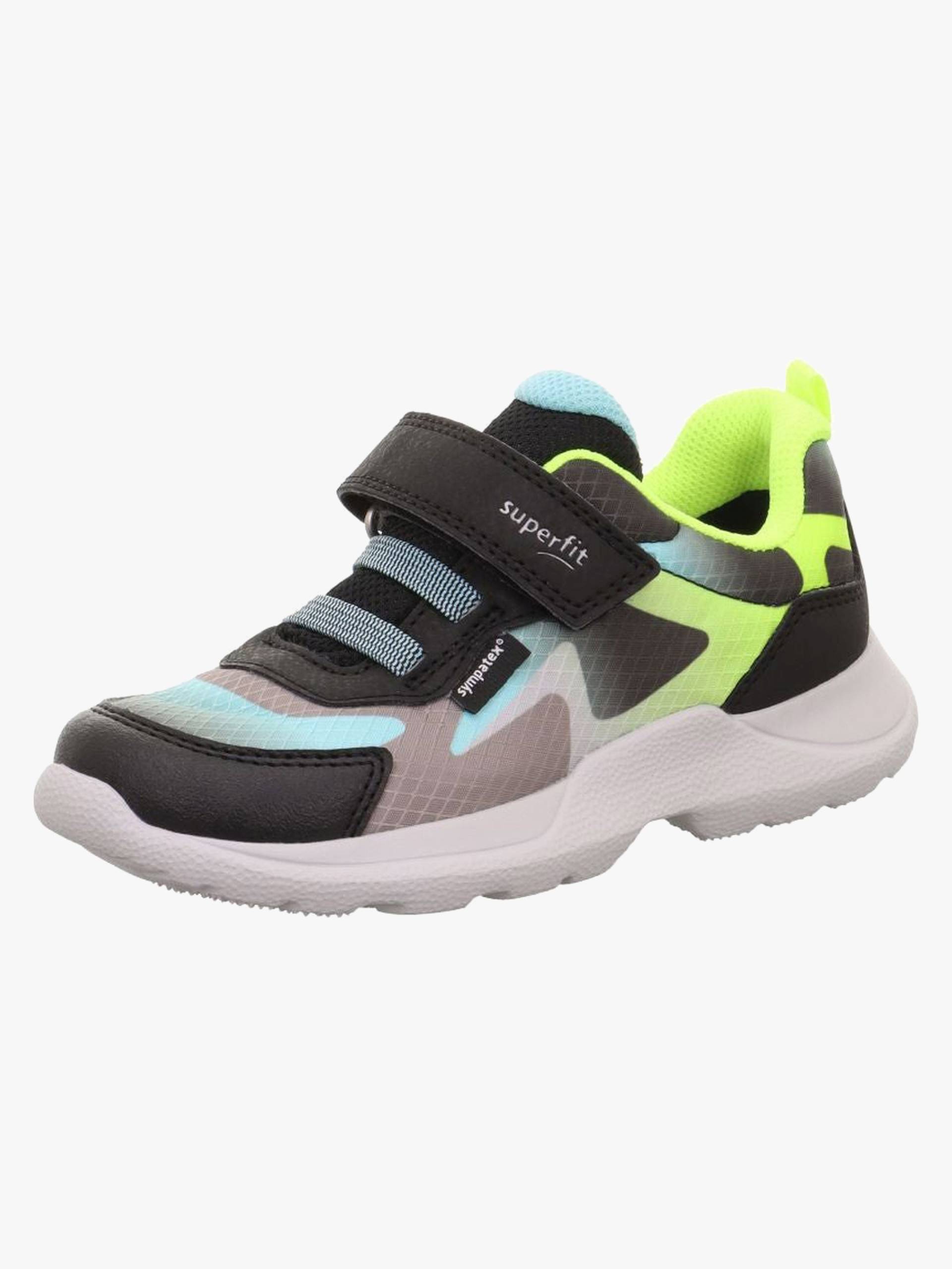 Superfit Rush WP Kinder Sneaker, Grey/Yellow, 30, Kinderschuhe von Superfit