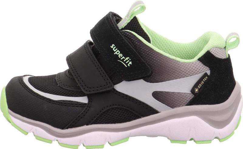 Superfit Sport5 GTX Kinder Sneaker, Black/Green, 28, Kinderschuhe von Superfit