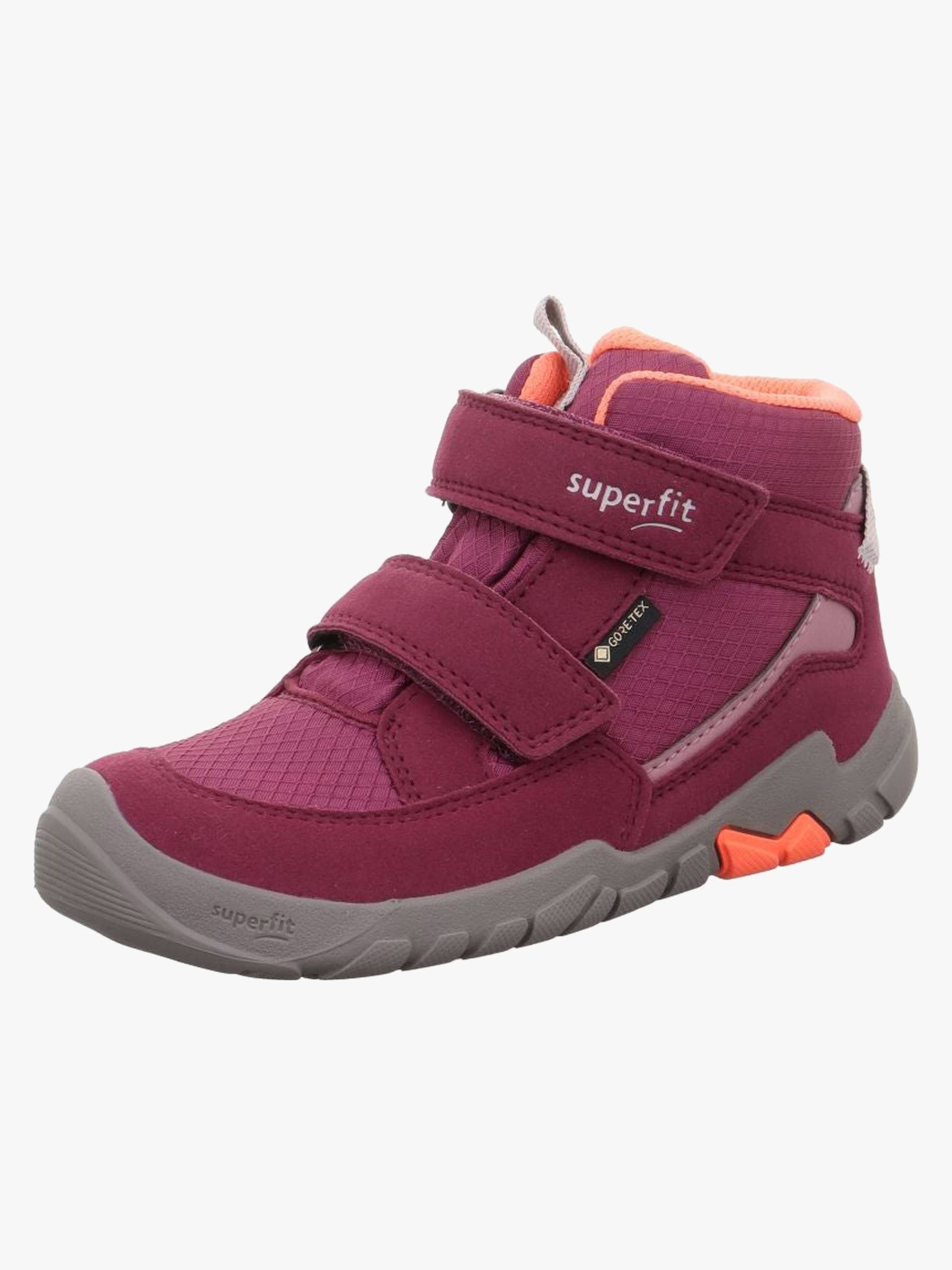 Superfit  Trace Mid GTX Gefütterte Kinder Sneaker, Red/Orange, 26, Kinderschuhe von Superfit