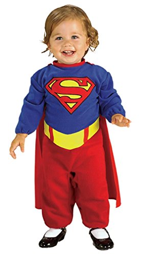 Süßer Superman Strampler Kostüm Babykostüm Baby Strampler Karneval, Größe 68-80 von Superman