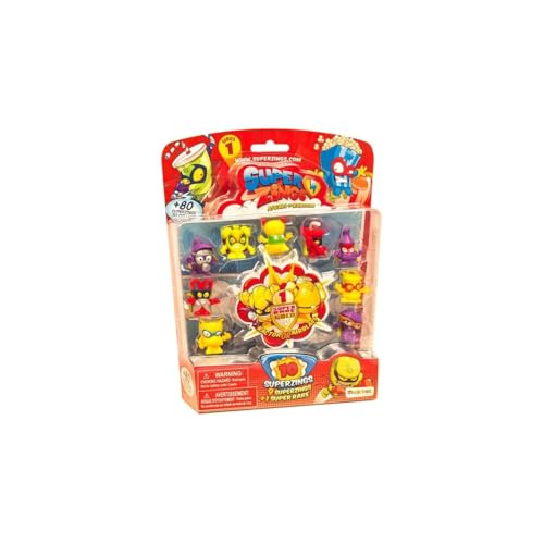 SuperZings - Serie 1 - Rivals of Kaboom: Blisterpackung mit 10 Figuren (SZ1P1300), 1 Golden Figur und 9 normalen Figuren SuperZings - Serie 1 - Rivals of Kaboom: Blisterpackung mit 10 Figuren (SZ1P1300), 1 Golden Figur und 9 normalen Figuren von SuperZings