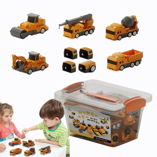 Suphyee Spielzeug zum Verwandeln von Fahrzeugen, Spielzeugauto zum Verwandeln - Magnetisches, verwandelndes Spielzeugfahrzeug für Kinder - Fahrzeugblöcke, Sammelfiguren für Kinder für Schlafsaal, von Suphyee