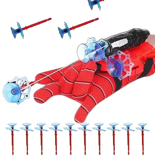 Spider Handschuhe für Kinder, Spider Glove Launcher Spielzeug, Launcher Handschuhe für Spiele, Spinnennetze, Spider Web Launcher Toy, Lernspielzeug für Kinder (Set 2) von Supmehero
