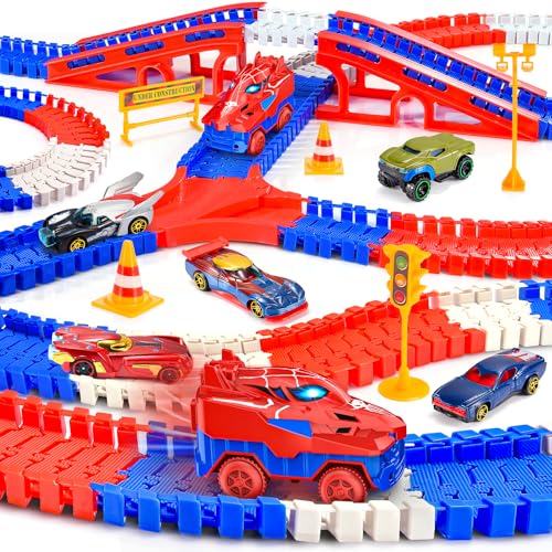 Supocol 251 PCS Spider Spielzeug Rennbahn Auto, Spielzeug ab 3 4 5 6 Jahre Autorennbahn für Kinder Geschenk Junge 3-6 Jahre Flexible Track Kinderspielzeug ab 3-6 Jahre Supocol 251 PCS Spider Spielzeug Rennbahn Auto, Spielzeug ab 3 4 5 6 Jahre Autorennbahn für Kinder Geschenk Junge 3-6 Jahre Flexible Track Kinderspielzeug ab 3-6 Jahre von Supocol