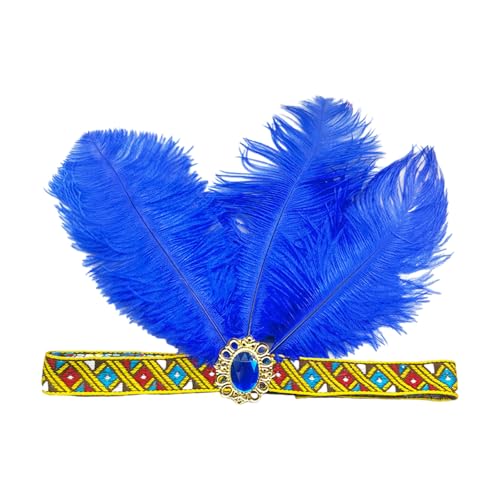 Supoion Gefederte Flapper-Stirnbänder, Karneval, Abschlussball, Tänzerin, Kopfschmuck für Party, Karneval, Feiern, Kopfbedeckung, Haarstyling von Supoion