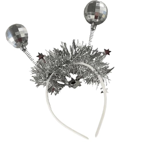 Supoion Lametta Blingbling Stirnband Tanz Kopfbedeckung Weihnachten Party Foto Requisiten Weihnachten Party Kopfbedeckung Cosplay Zubehör von Supoion