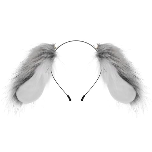 Supoion Plüsch-Ohr-Hasen-Stirnbänder, weich, bequem, süßer Stil, Haarband für Partys oder Geschenke von Supoion