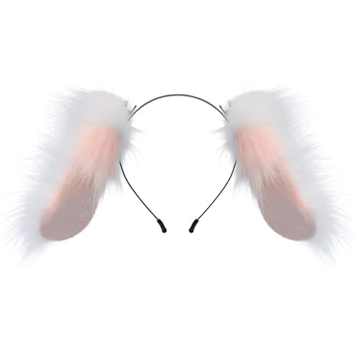 Supoion Plüsch-Ohr-Hasen-Stirnbänder, weich, bequem, süßer Stil, Haarband für Partys oder Geschenke von Supoion