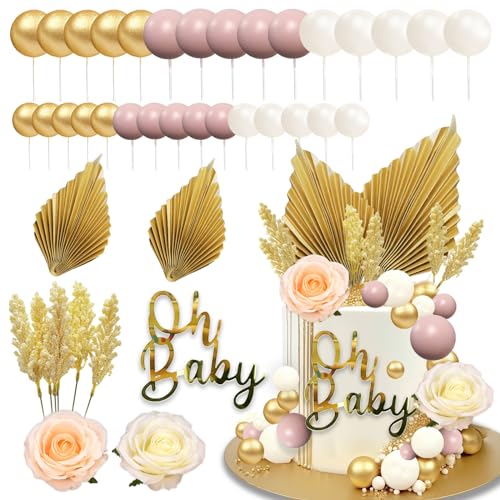Oh Baby Cake Topper, Oh Baby Tortendeko Cupcake Topper, Babyparty Kuchen Deko für Baby Shower Gender Reveal Party Deko Oh Baby Cake Topper, Oh Baby Tortendeko Cupcake Topper, Babyparty Kuchen Deko für Baby Shower Gender Reveal Party Deko von SupreLuck