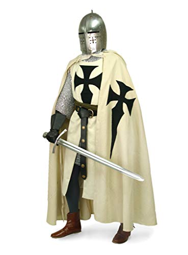 Supreme Products Hochwertiger Umhang für Ritter - Templer Gewand für Herren aus Baumwolle mit aufgesticktem Kreuz - Einheitsgröße Supreme Products Hochwertiger Umhang für Ritter - Templer Gewand für Herren aus Baumwolle mit aufgesticktem Kreuz - Einheitsgröße von Supreme Products