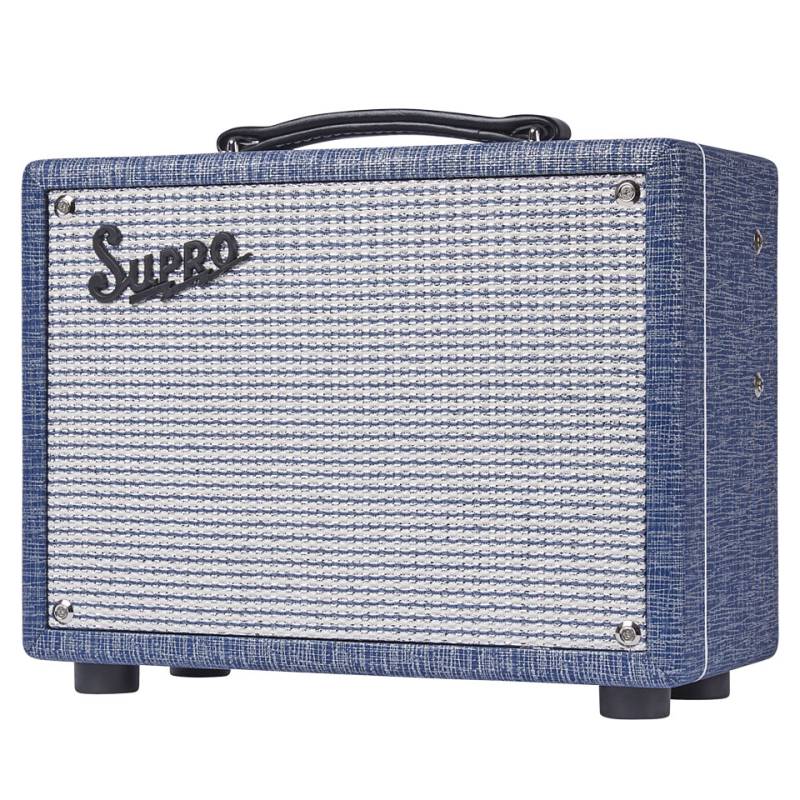 Supro &#39;64 Reverb Blue Rhino Tolex E-Gitarrenverstärker von Supro