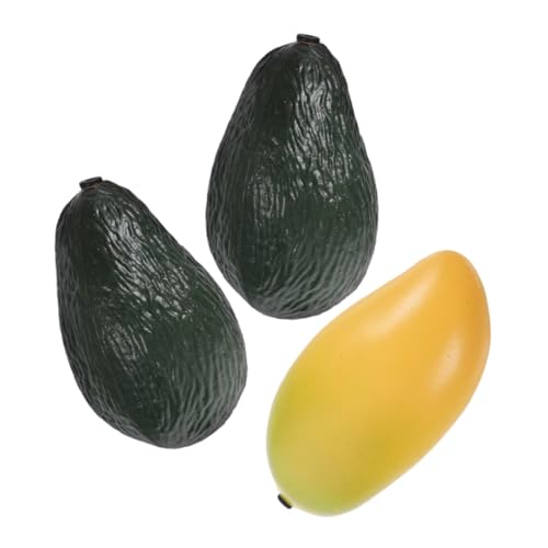 3 Stück Teiliges Früherziehungsspielzeug Musikalischer Shaker mit Avocado und Mango Modell für Fördert Musikalität und Motorische Fähigkeiten für Zuhause und Kindergarten von Supvox