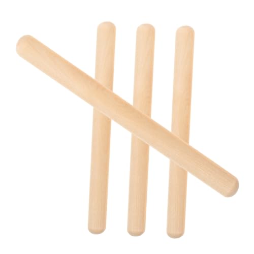 4 Stück Teiliges Musik Rhythmus Sticks aus Holz Pädagogisches Instrument für Kreative Entwicklung und Musikalische von Supvox
