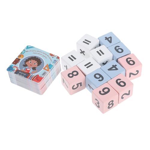 SUPVOX 1 Satz Algorithmus Bausteine Arithmetikspielzeug Zusatzpraxis Balance Counting Mathe Toy Klassenzimmer müssen haben multiplikationsbrett Division Flash-Karten Mathe-Spiele Holz von Supvox