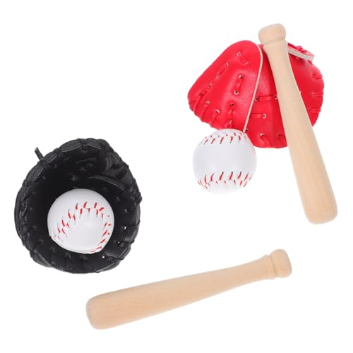 SUPVOX 1 Satz Baseball Teiliges Puppenhaus Zubehör mit Handschuh und Ball für Fantasievolles und Dekoration Miniaturhäusern Sportliebhaber und DIY Enthusiasten von Supvox