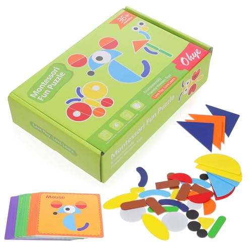 SUPVOX 1 Satz Geometrisches Form Puzzle für Holzspielzeug mit Mustervariationen Montessori Lernspielzeug zur Formenerkennung Interaktive Spielaktivitäten für Vorschulkinder SUPVOX 1 Satz Geometrisches Form Puzzle für Holzspielzeug mit Mustervariationen Montessori Lernspielzeug zur Formenerkennung Interaktive Spielaktivitäten für Vorschulkinder von Supvox