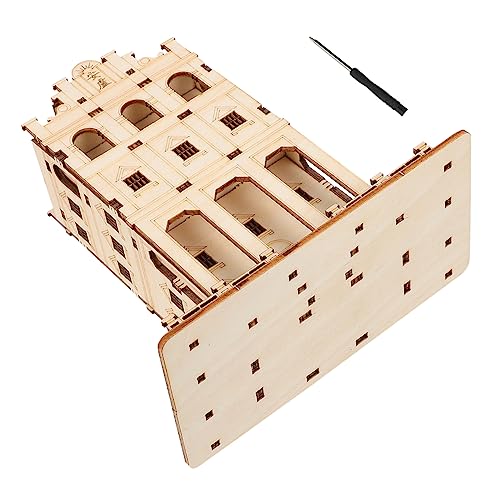 SUPVOX 1 Satz Holz Puzzle DIY Modell für Umweltfreundliches Edukatives Holzspielzeug Kreativität und Problemlösungsfähigkeiten für Gemeinsames und Lernen von Supvox