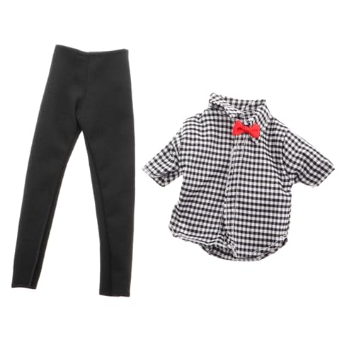 Supvox 1satz Jungen Puppenkleidung Für Bjd Und Babypuppen Realistisches Casual-Outfit Mit Schwarzem Und Weißem Karomuster Für Vielseitige Puppengarderobe Supvox 1satz Jungen Puppenkleidung Für Bjd Und Babypuppen Realistisches Casual-Outfit Mit Schwarzem Und Weißem Karomuster Für Vielseitige Puppengarderobe von Supvox