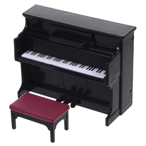 SUPVOX 1 Satz Mini Klavier Modell mit Hocker Puppenhaus Zubehör für Miniaturmöbel und Kreative Dekoration für DIY Mini Landschaften und Heimische Gestaltung SUPVOX 1 Satz Mini Klavier Modell mit Hocker Puppenhaus Zubehör für Miniaturmöbel und Kreative Dekoration für DIY Mini Landschaften und Heimische Gestaltung von Supvox